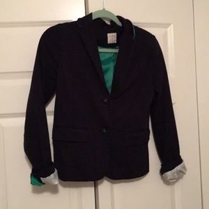 Navy short blazer